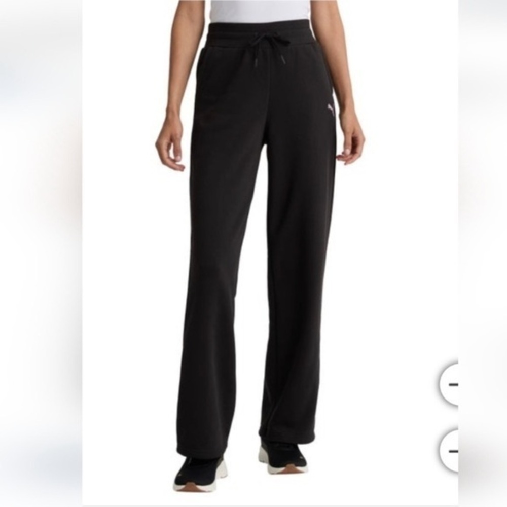 Puma Women's Fleece Sweatpants - Black XXL pants